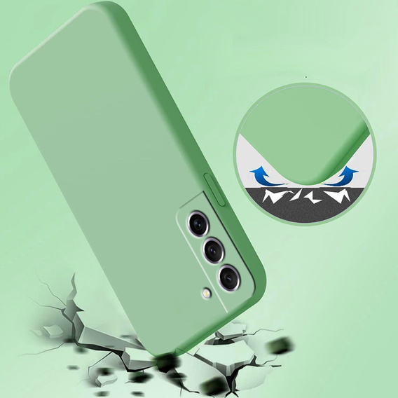 Obal na mobil pre Samsung Galaxy S21 FE, Silicone Lite, mätové