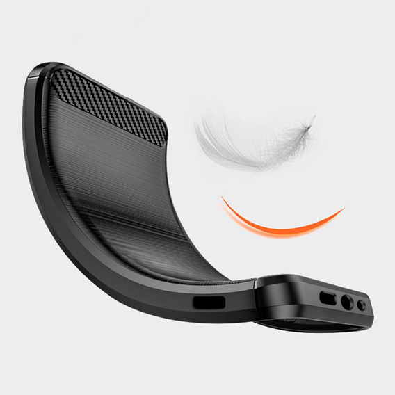 Obal na mobil pre OnePlus Nord 4, Carbon, čierne