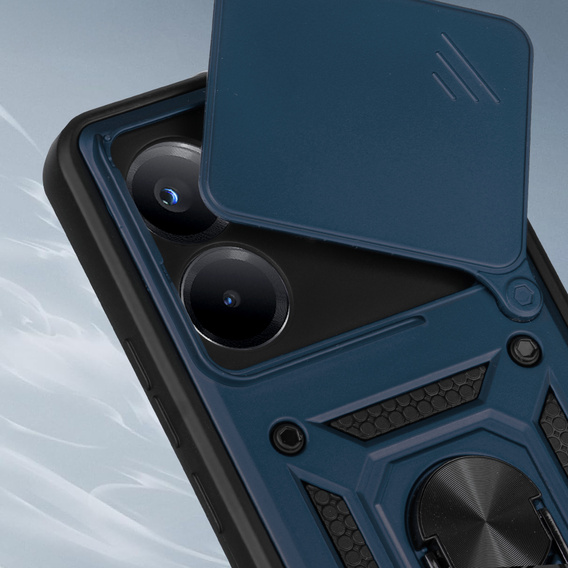 Obal na mobil pre Xiaomi Redmi Note 14 4G, CamShield Slide, modré