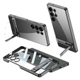 Puzdro pre Samsung Galaxy S25 Ultra, GKK Kickstand Hard Case, čierne