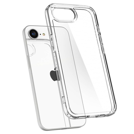 Puzdro Spigen pre iPhone 16E, Ultra Hybrid, priehľadné + tvrdené sklo 9H