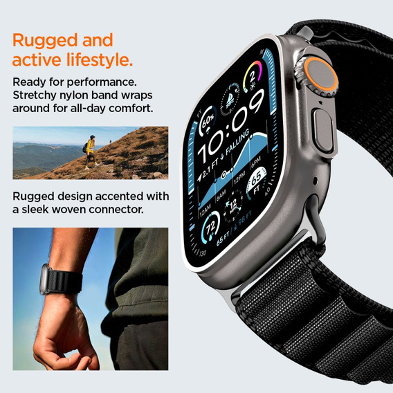 Spigen WBF1 remienok pre Apple Watch 8/9/10/11/SE/Ultra 1/2 (44/45/46/49 mm)
