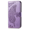 Klapkové puzdro pre Xiaomi 14T Pro, Butterfly, fialové