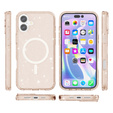 Puzdro pre iPhone 17, pre MagSafe, trblietavé, priesvitné zlaté