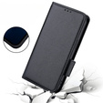 Klapkové puzdro pre Ulefone Note 12P, Wallet Litchi Magnet, čierne