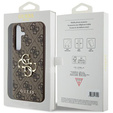 GUESS Obal na mobil pre Samsung Galaxy A55, 4G Big Metal Logo, hnedé