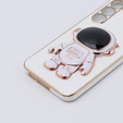Obal na mobil pre Samsung Galaxy S23 Plus, Astronaut, biele