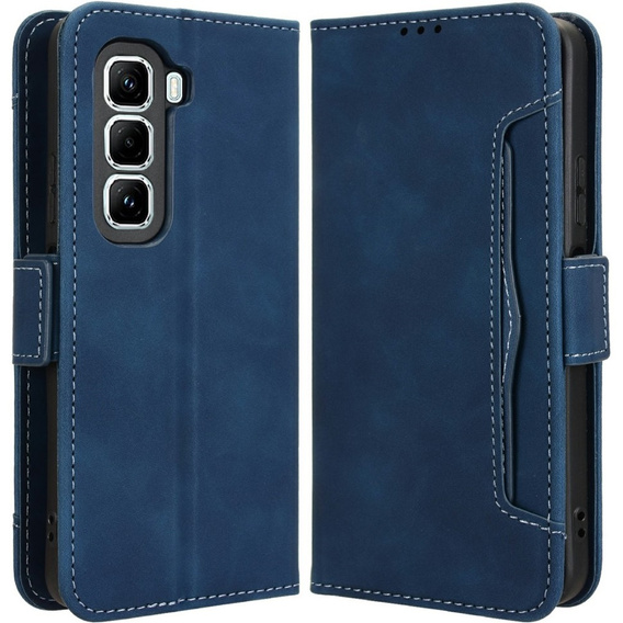 Klapkové puzdro pre Infinix Hot 50 Pro+ 4G, Card Slot, tmavomodré