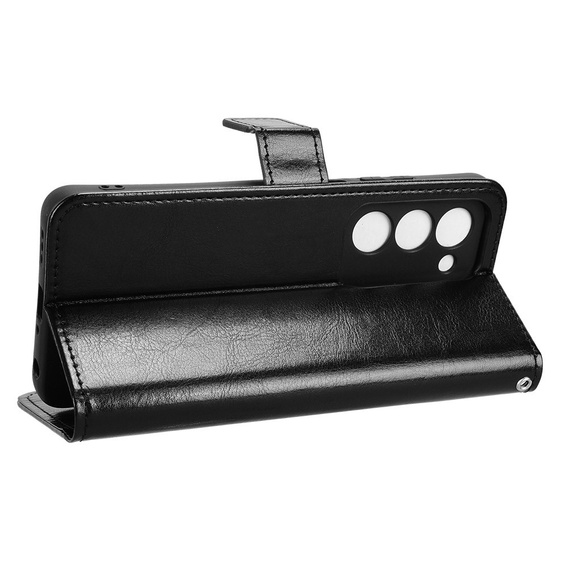 Klapkové puzdro pre Oppo A5 5G / A5m, Crazy Horse Wallet, čierne
