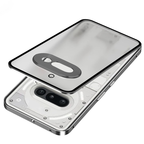 Puzdro pre Nothing Phone 3A, Frame Case, sivé