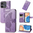 Klapkové puzdro pre Realme C61, Butterfly, fialové