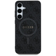 GUESS Obal na mobil pre Samsung Galaxy S25, 4G Ring Classic Logo, sivé