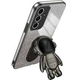 Puzdro pre Samsung Galaxy A55 5G, Glitter Astronaut, čierne