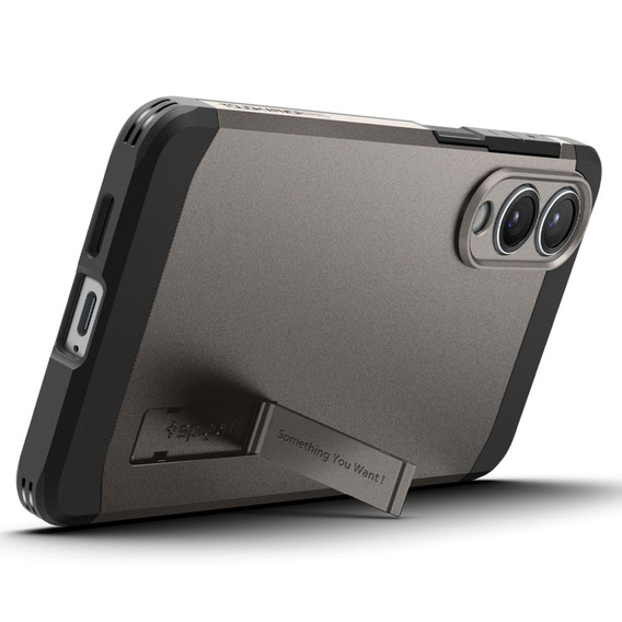 Puzdro Spigen pre Samsung Galaxy A36 5G, Tough Armor Mag MagSafe, čierne + tvrdené sklo 9H
