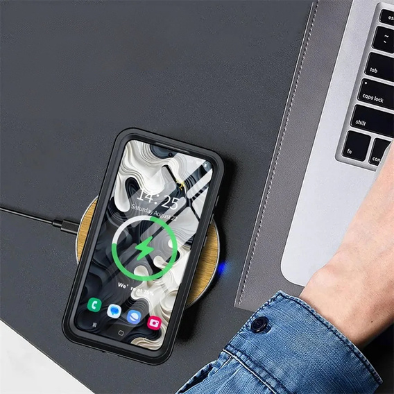 Vodotesné puzdro IP68 pre Samsung Galaxy S25+ Plus, čierne