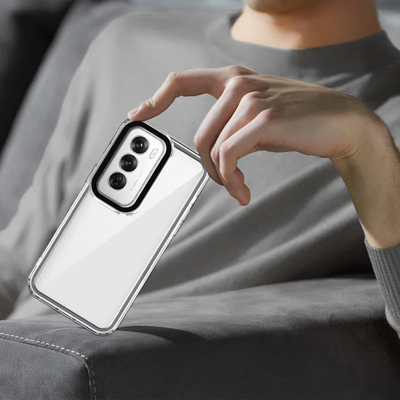 Obal na mobil pre Oppo A80, Fusion Hybrid, priehľadné