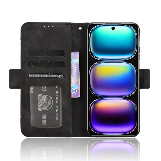 Klapkové puzdro pre Infinix Hot 50i 4G, Card Slot, čierne