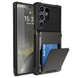 Puzdro pre Samsung Galaxy S25 Ultra, Card Holder Kickstand, čierne