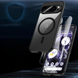 Puzdro pre Google Pixel 9 Pro, pre MagSafe, ERBORD Matt Case, čierny + sklo na displej