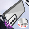 Obal na mobil pre Oppo A80, Fusion Hybrid, transparentné / čierne