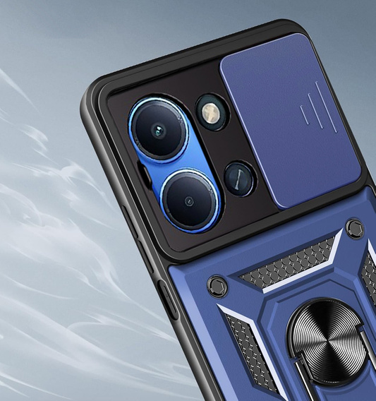 Pancierované puzdro pre Xiaomi Redmi 15C 4G/LTE, CamShield Slide, modré