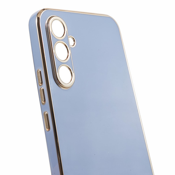 Puzdro pre Samsung Galaxy A25 5G, Glamour CamShield, modré  + 9H sklo