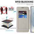 RFID peňaženka MagSafe flipové puzdro s ochranou fotoaparátu pre Samsung Galaxy S26 Ultra