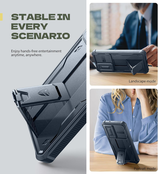 Puzdro Dexnor Full Body (dva rámy) s pancierovou ochranou pre Samsung Galaxy S25 FE