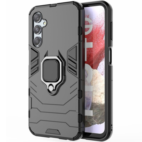 Obal na mobil pre Samsung Galaxy S23 FE, Kickstand Ring, čierne