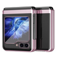 Puzdro pre Samsung Galaxy Z Flip7 FE / Z Flip6, PC Case, transparentné / ružové