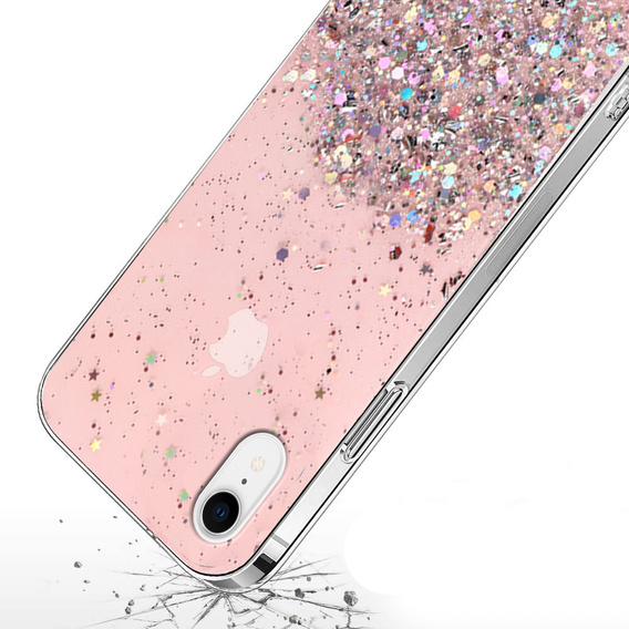 Obal na mobil pre iPhone XR, Glittery, ružové