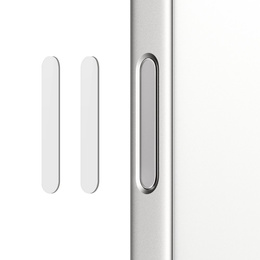 2x NORTHJO Sklo na ovládacie tlačidlo fotoaparátu pre iPhone 16 / 16 Plus / 16 Pro / 16 Pro Max, biele