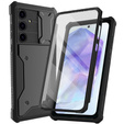 Puzdro pre Samsung Galaxy A55, ERBORD Rugged Case, čierne (dva rámčeky)