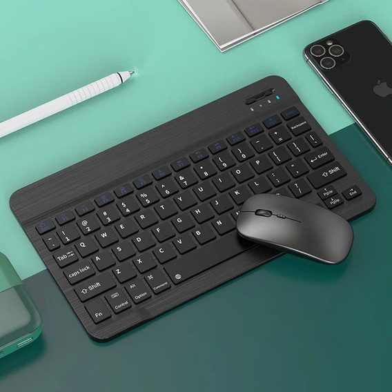 Puzdro + klávesnica Apple iPad Pro 11" 5 gen. 2024, Leather Pen Slot TouchPad, čierne