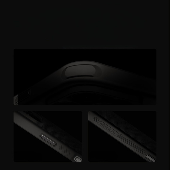 Puzdro pre iPhone 16 Pro Max, pancierované Nillkin, Carbon Fiber, pre Magsafe, čierne