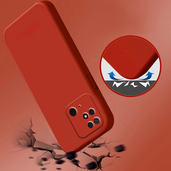 Obal na mobil pre Xiaomi Redmi 10C, Silicone Lite, červené