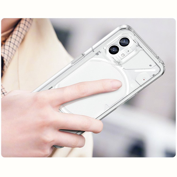 Obal na mobil pre Nothing Phone 1, Fusion Hybrid, priehľadné