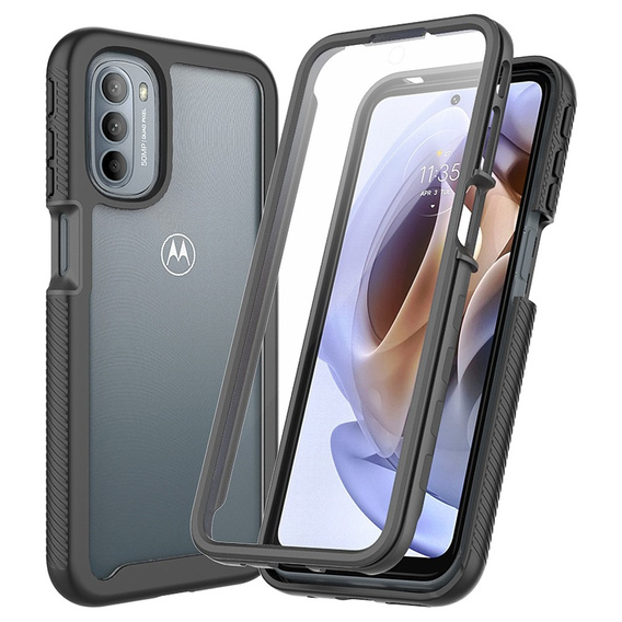 Puzdro pre Motorola Moto G51 5G, Shockproof, s fóliou, modré
