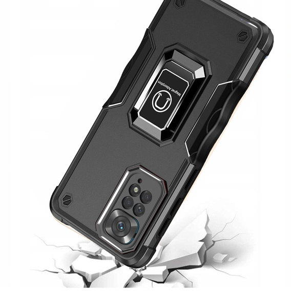 Obal na mobil pre Xiaomi Redmi Note 11 / 11S, Dual-Layer Armor, čierne