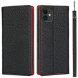 Kožené puzdro pre iPhone 11, ERBORD Grain Leather, čierne