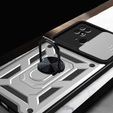 Obal na mobil pre Xiaomi Redmi 10C, CamShield Slide, strieborné