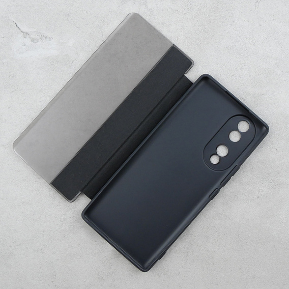 Flipové puzdro pre Honor 70 5G, Side View, čierne