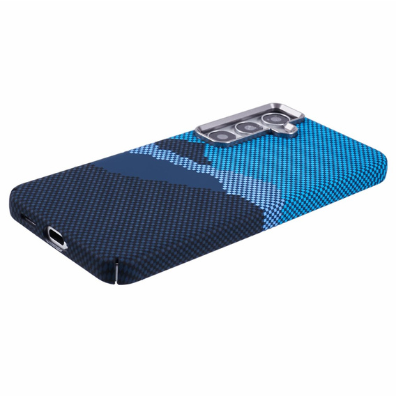 Puzdro pre Samsung S25+ Plus, Carbon Fiber MagSafe, modrá / námornícka modrá