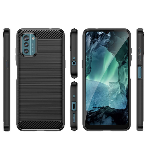 Obal na mobil pre Nokia G11 / G21, Carbon, čierne
