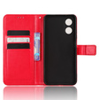 Klapkové puzdro pre Oppo A17, Crazy Horse Wallet, červené