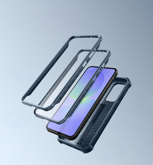 Obrnené puzdro pre Samsung Galaxy A36 5G, Dexnor Full Body (Two Frames), modré