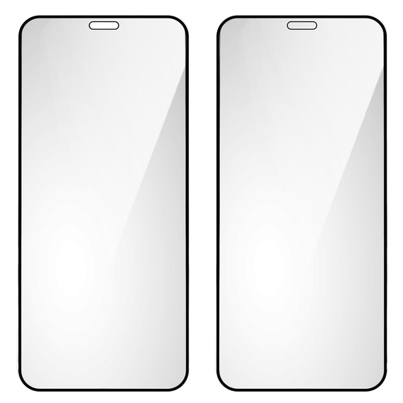 2x tvrdené sklo pre iPhone X/XS/11 Pro, ERBORD 3D pre celý displej