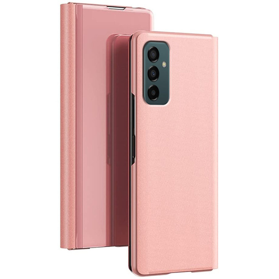 Obal na mobil pre Samsung Galaxy M23 5G / M13, Clear View, ružové rose gold
