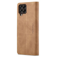 CASEME puzdro pre Samsung Galaxy M33 5G, Leather Wallet Case, hnedé
