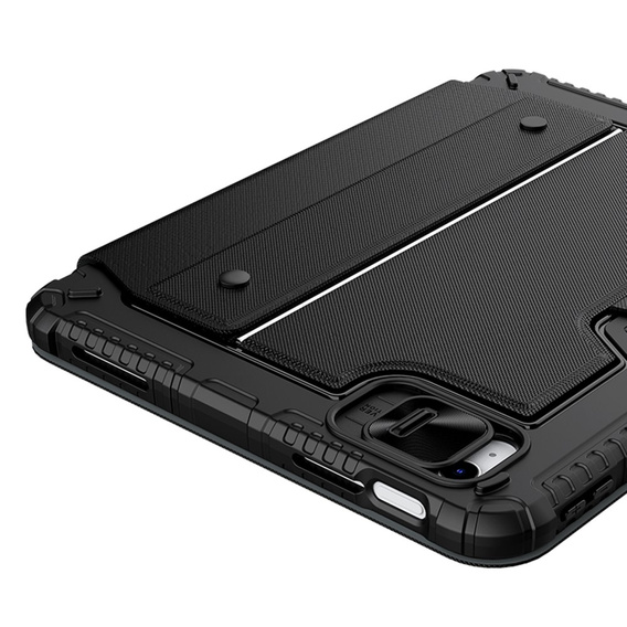 Puzdro + klávesnica iPad 10.9 2022, NILLKIN Bumper Pen Slot, čierne